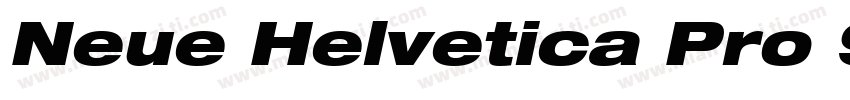 Neue Helvetica Pro 93 Extended Blac字体转换